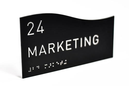 Curved Contour ADA Wall Sign