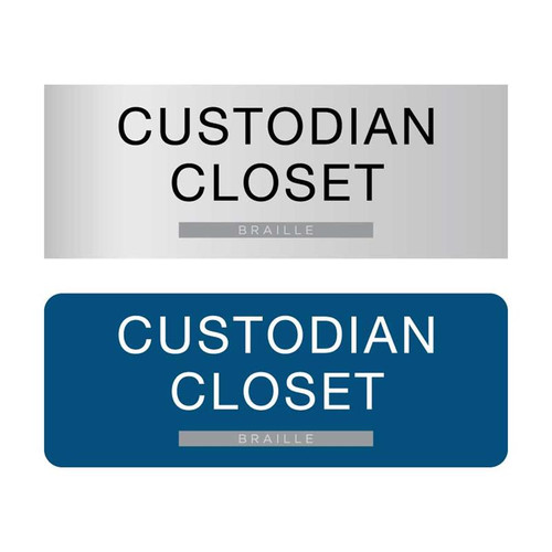 ADA Braille Custodian Signs