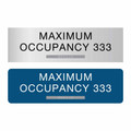 ADA Braille Max Occupancy Sign - Premium Office Office Signs