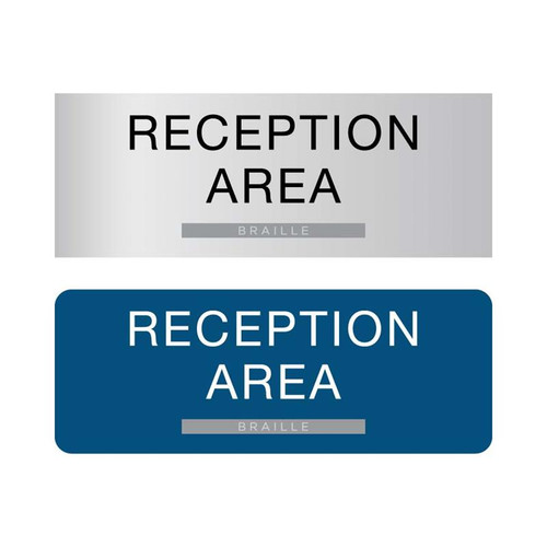 ADA Braille Reception Sign