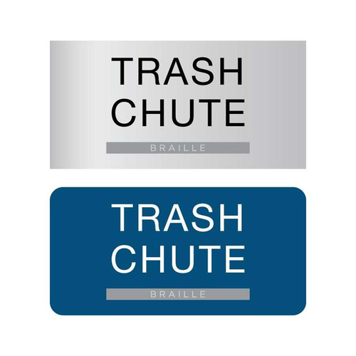 ADA Trash Chute Sign