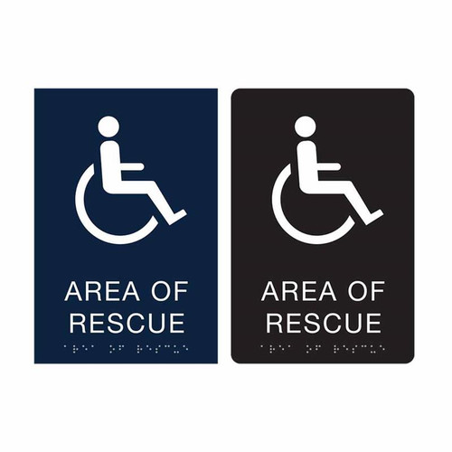 ADA Signs - Area of Rescue Office Signs