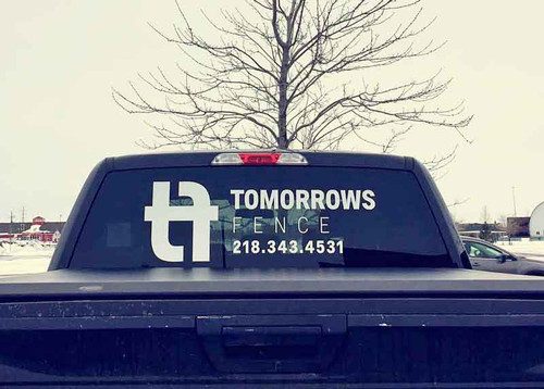 Rear window graphics for vehicles