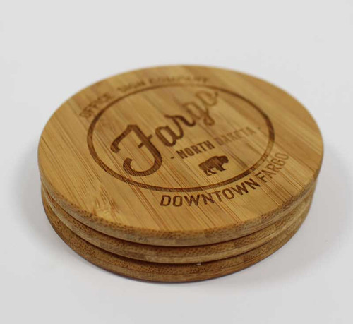 Bamboo Coasters 3 Pack - Made in America