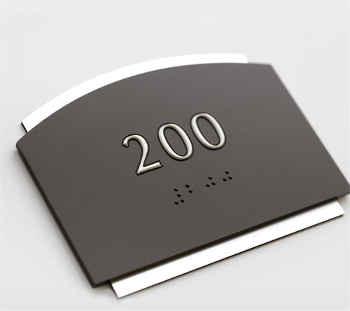 ADA Braille Room Number Signs - Echo Series