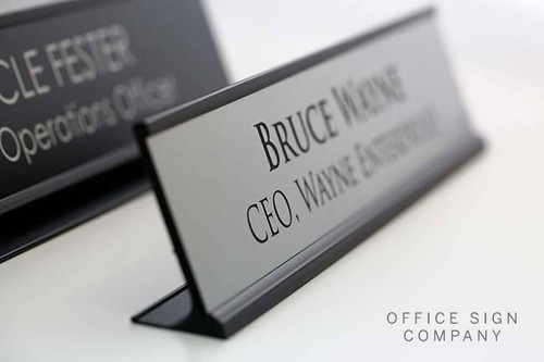 Desk Sign Black Frame