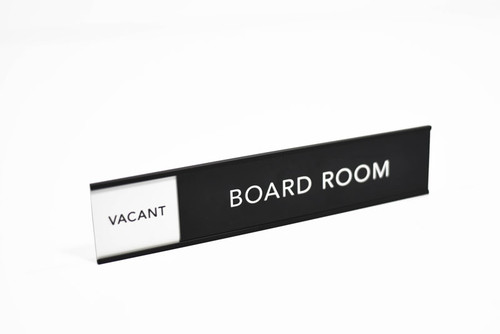 All Metal Board Room Sign with Slider to Show Availability