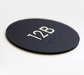 Round Room Number Signs - ADA Braille