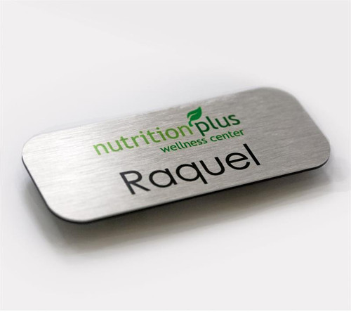 metal name tags