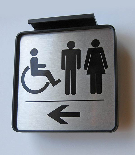 Ceiling mount directional signs - show the way