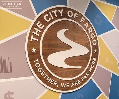 Wooden Stylish Office Sign with Messaging