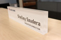 Self Standing Employee Nameplate and Desk Sign
