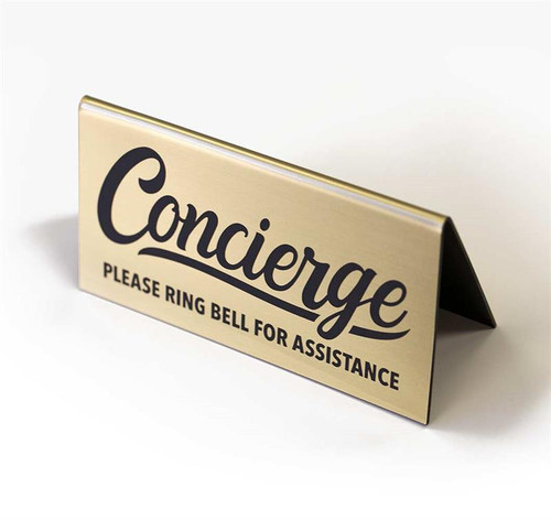 Concierge counter sign