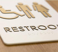 Premium ADA Braille Signs for Toilet, Restroom, Bathroom and more.