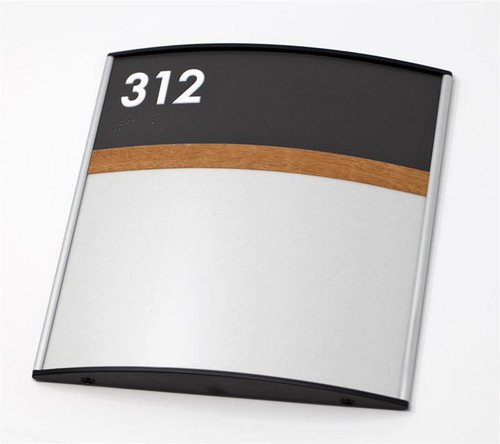 Premium ADA Sign with Wood Accent