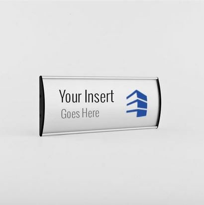 Curved Signs for Office - Interchangeable Wall Frames