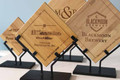Bamboo Employee Recognition and Company Awards - Laser engraved for a beautiful award!