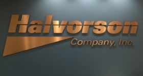 office wall logo signage