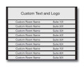 Suite Room Directory Signs
