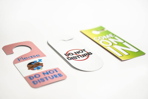 Custom Full Color Do Not Disturb Door Hanger for Hotels