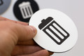 Engraved Trash Signs for Office or Recycling Area