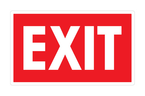 Exit Sign Sticker