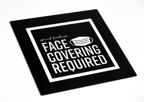 Face Covering Required Wall and Door Signs, Medical Office Signs and More. Laser Engraved.