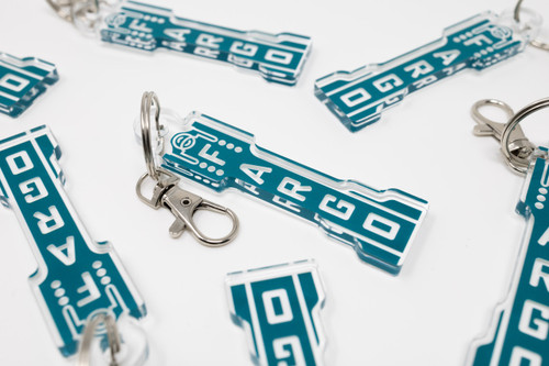Fargo Theatre, Flame Polished Keychain and Fargo Gift Idea