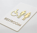 Gold Series of Premioum Restroom signs and Office Signs, Made in the USA