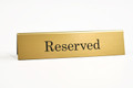 Tent signs - Reserved Tabletop Sign