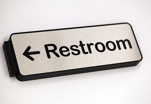 Hallway Flag Signage - Double Sided - 12" x 4"