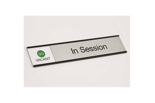 In-Session / Vacant Sliding Room Availability Sign - Stop/Go Logo