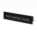 Incoming & Outgoing Mail Counter Tent Signs 2" X 9"