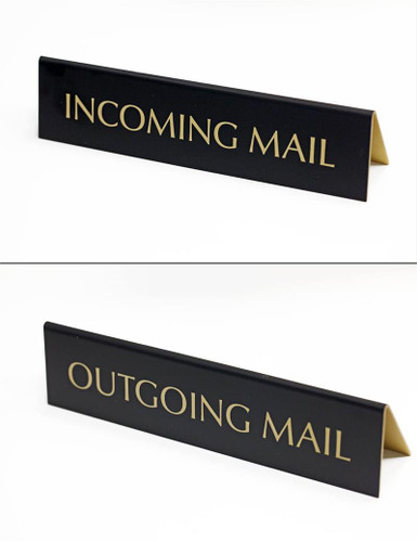 Incoming Mail Signs, Outgoing mail office signs.