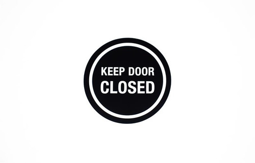 Keep Door Closed Office Signs - Round Signs