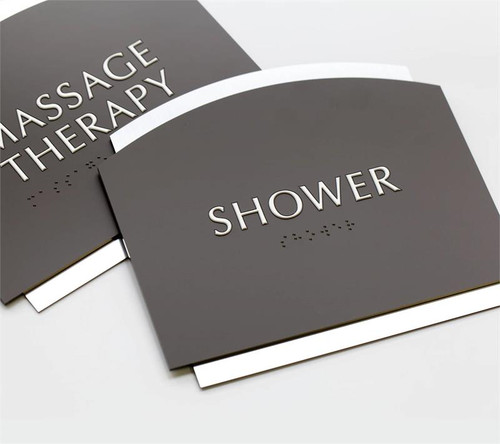 Custom Text ADA Braille Office Signs - Echo Series