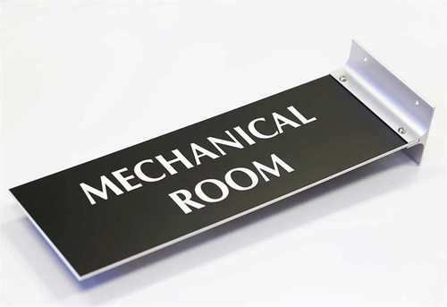 Mechanical room signs - Corridor and Flag Sign Systems, Two sided Signs
