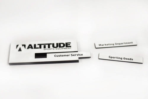 Engraved Name Badge with Sliding Insert