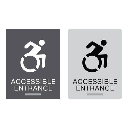 New York ADA Braille Accessible Entrance Signs - Premium ADA Signs