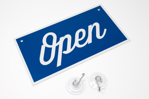 Open Business Signs for Doors and Windows, 2 Sided Open / Closed Office Signs