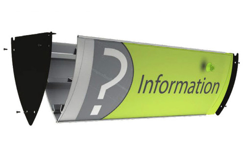 Triangular Interchangeable Projecting Signs - Curved