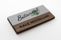 Wooden and Metal Combination Name Badge