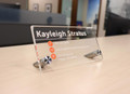 Personalized Clear Acrylic Desk Signs