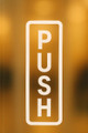 Push and Pull Sign Set for Doors