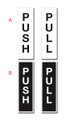Push Pull Door Signs Set