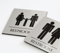 Flush Mount Premium Restroom and Bathroom Signs