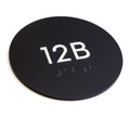 Round Braille Room Number Sign ADA Office Signs