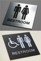 Braille and ADA Restroom Signs for Professionals, High Quality