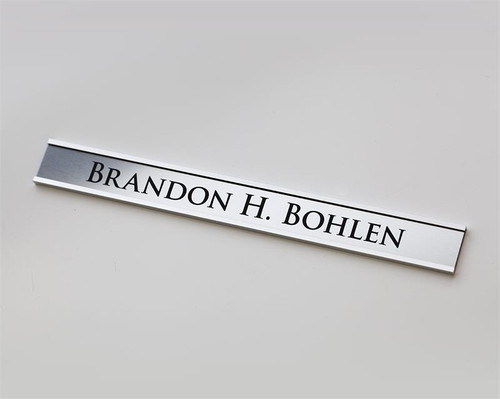 Simple Door or Wall Sign with Removable Nameplate