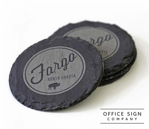 Personalized Slate Coaster Set